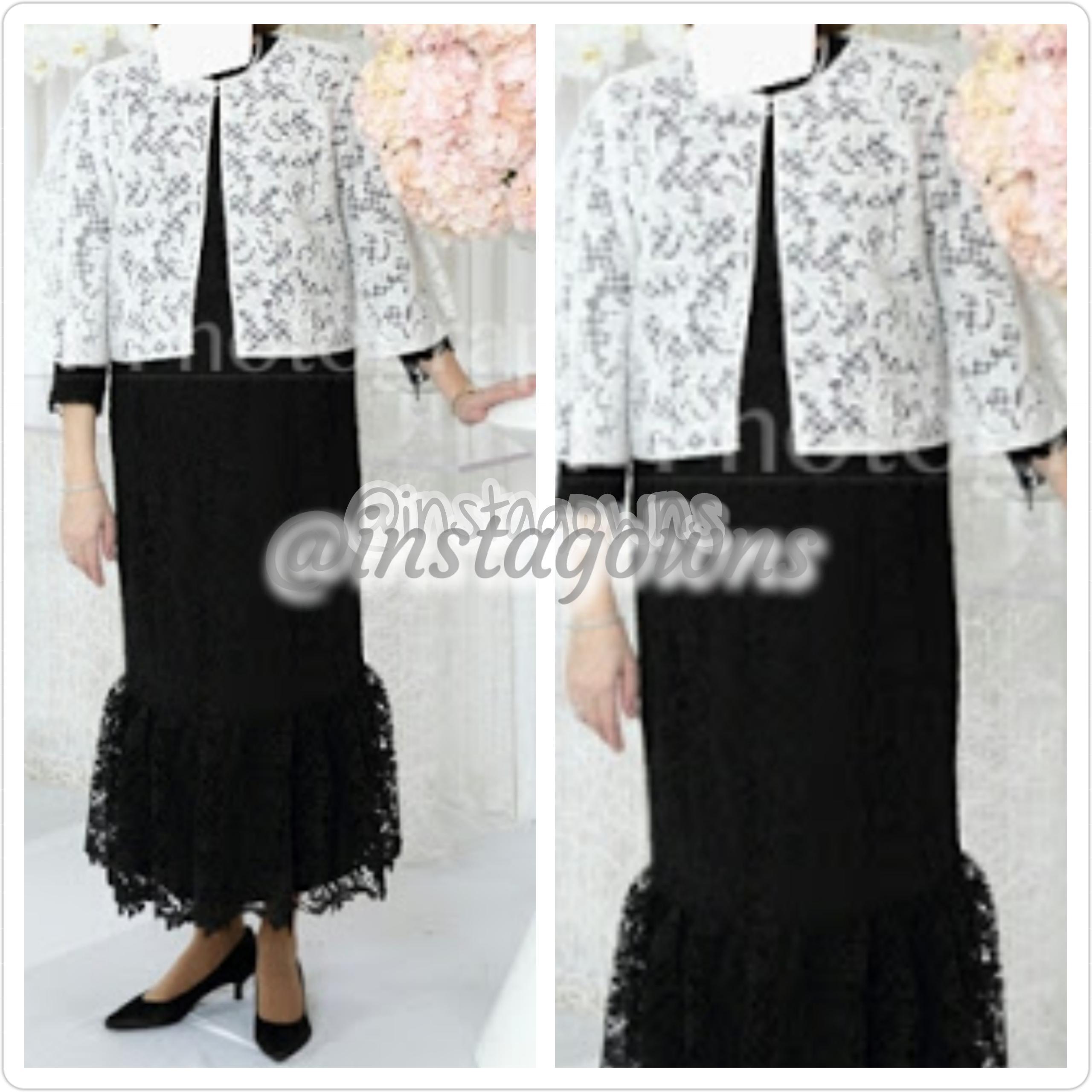 Designer Sachin & Babi Black & White Maternity Dress for Sale