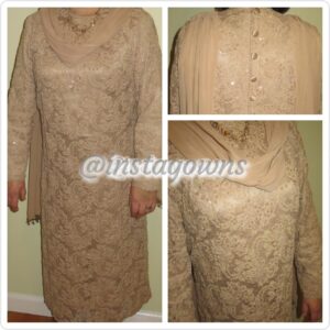 Stunning Custom made Mother of the Bride Champagne Gown for Sale