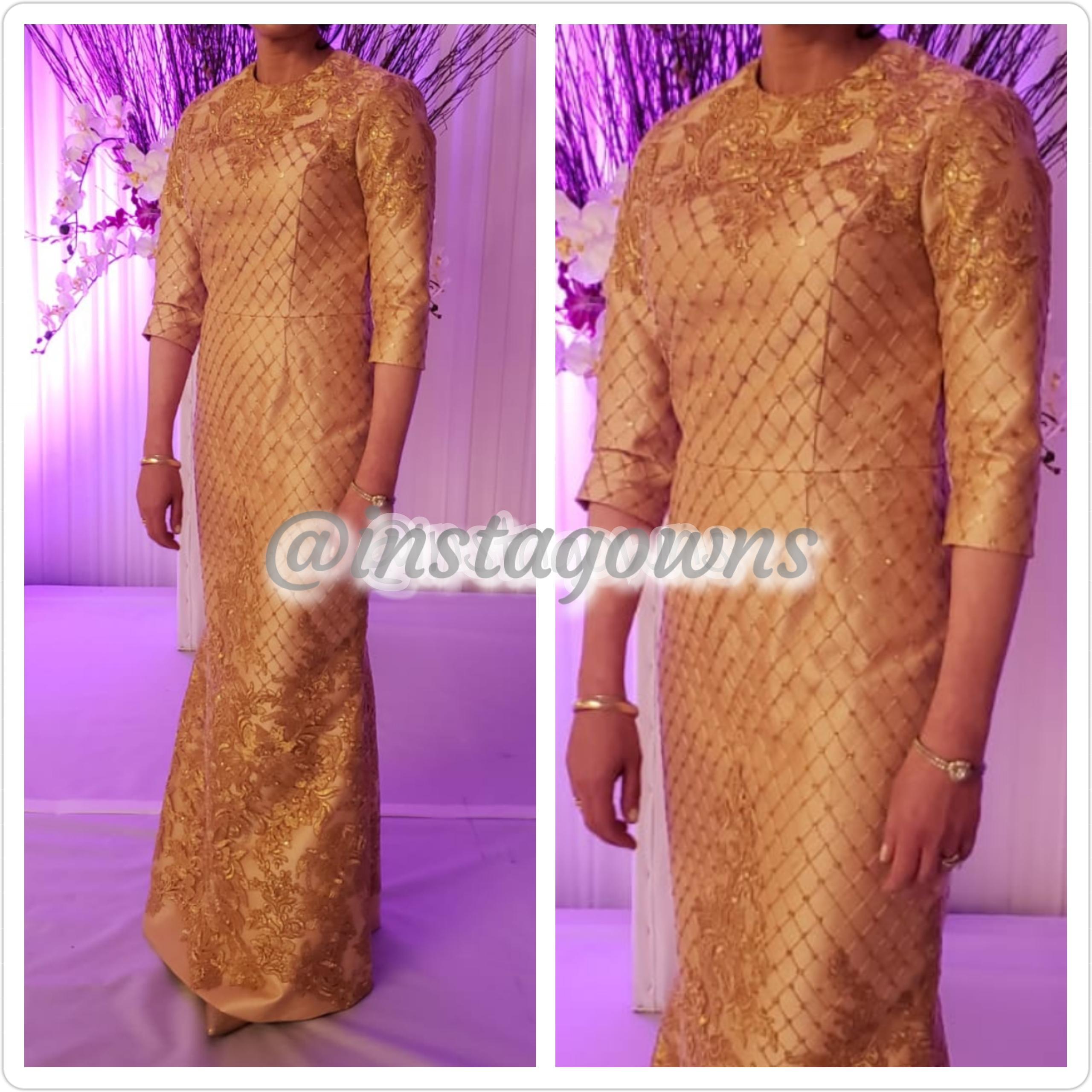 Mother of the Bride Gold Gown for Rent or Sale