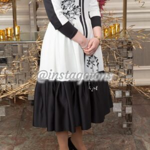 Magnificent Black and White Tnoyim Dress for Sale