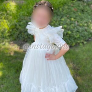 Beautiful custom off white tulle gown for sale