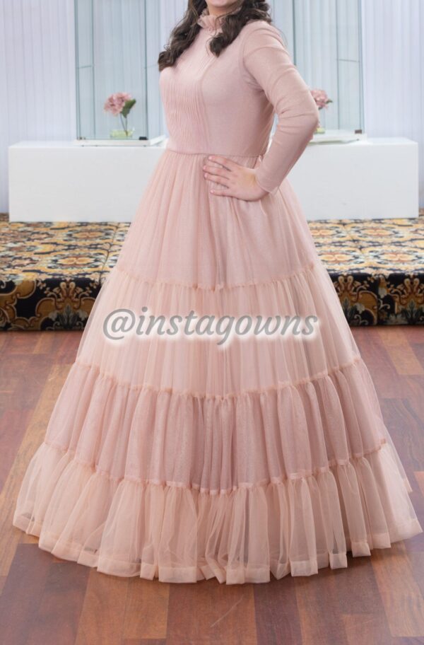 Stunning custom mauve/blush Gown for sale