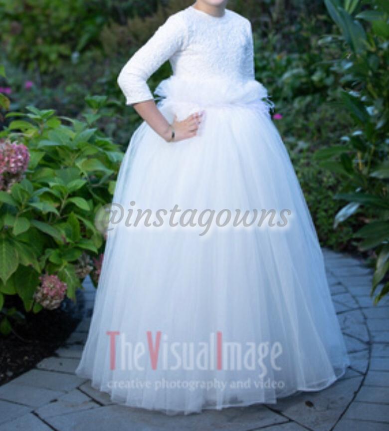 Beautiful Ivory custom made Gown for sale