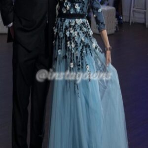 Beautiful custom Light blue Gown for sale