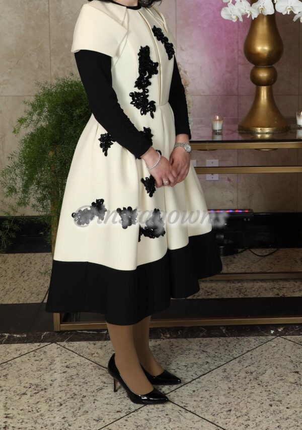 Elegance Black & Ivory Dress for Sale