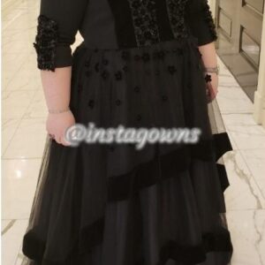 Gorgeous Mac Duggal Custom Designer Black Gown for Sale