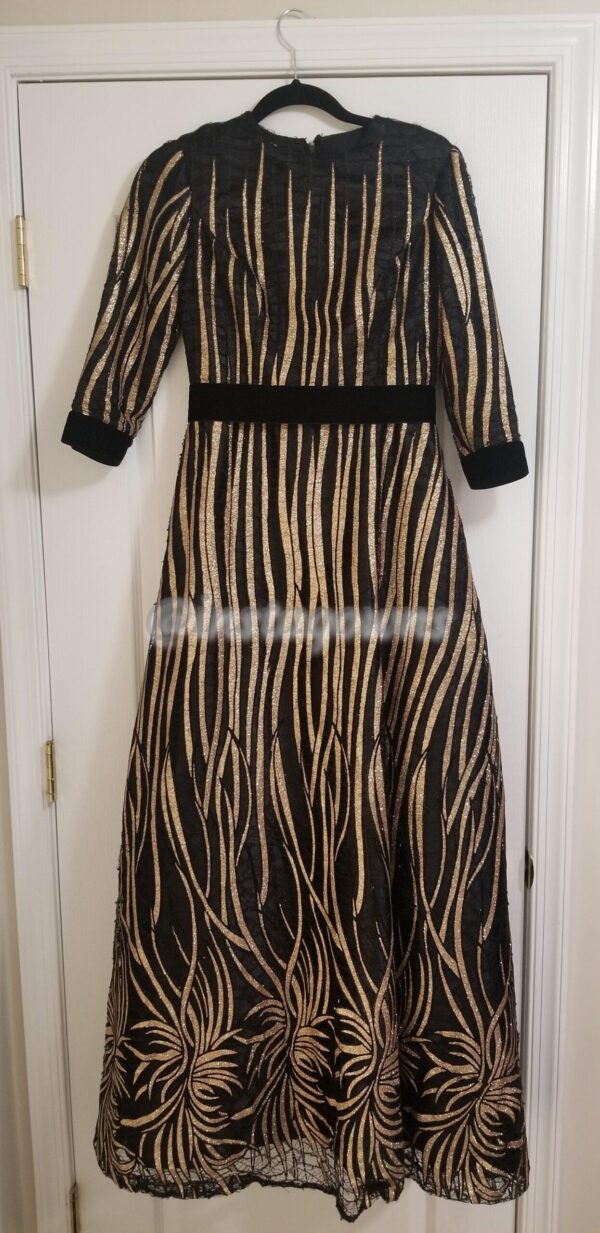 Gorgeous gold and black Gown for sale