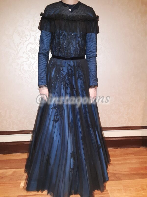 Elegant Navy Gown for sale