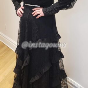 Beautiful Black Lace Gown for Sale