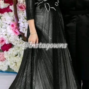 Magnificent Black / White Sis of Bride Gown for Sale
