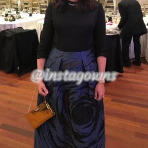 Carolina Herrera black and blue gown for sale