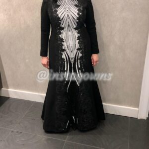 Beautiful black and white Gown for sale