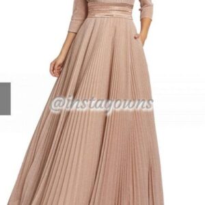 Gorgeous Mac Duggal Rose Gold Gown for Sale