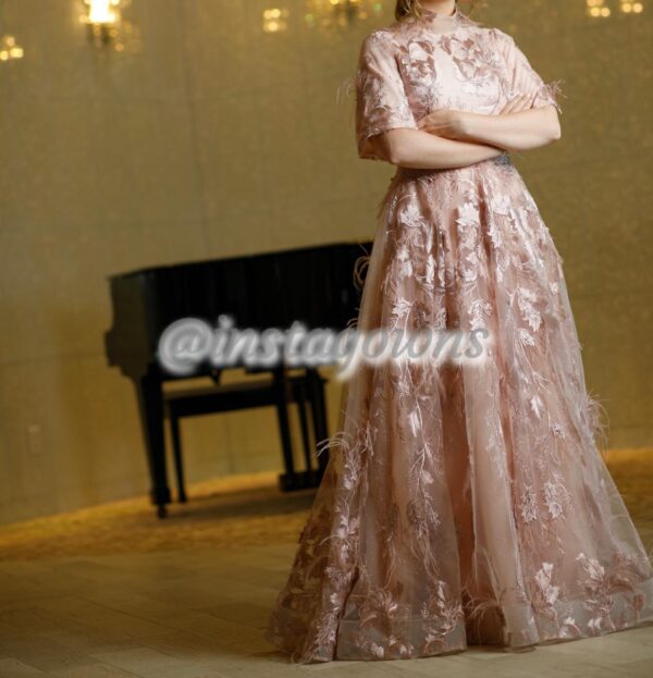 Beautiful Custom Light Pink Gown for Sale