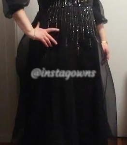 Beautiful Exquisite black Gown/evening Dress for sale or rent