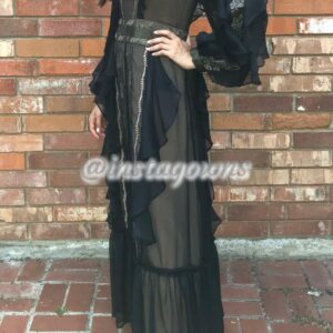 BCBG Fully Lined Embroidered Gown for Sale