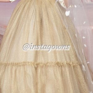 Gorgeous Ivory and Gold Childrens Gown for Sale