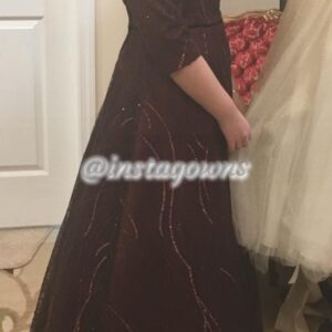 Beautiful Burgundy Gown for Sale
