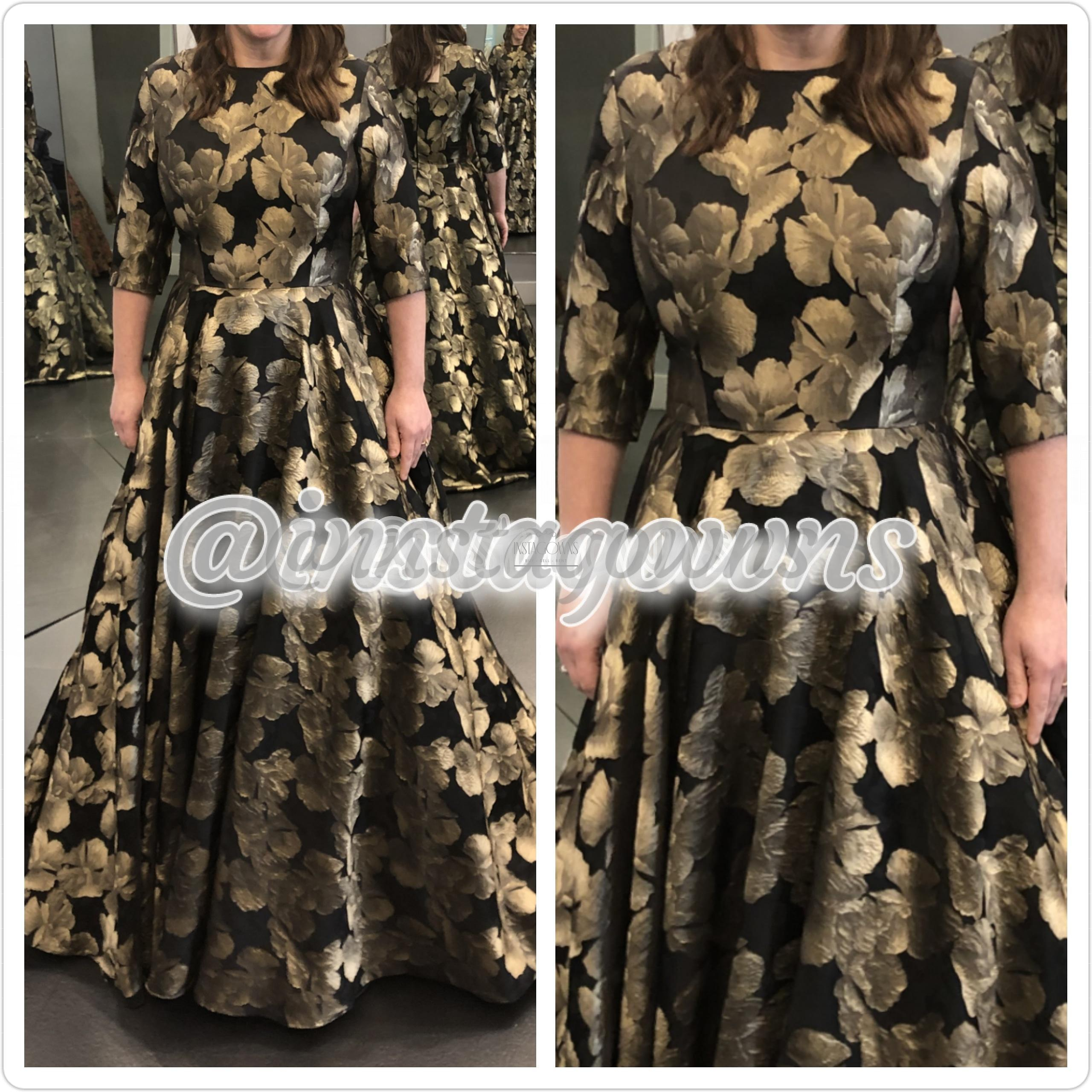 Beautiful Exquisite Black & Gold Gown for Sale