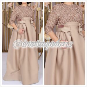 Custom Sewn by Omar Salem Couture Gown for Sale