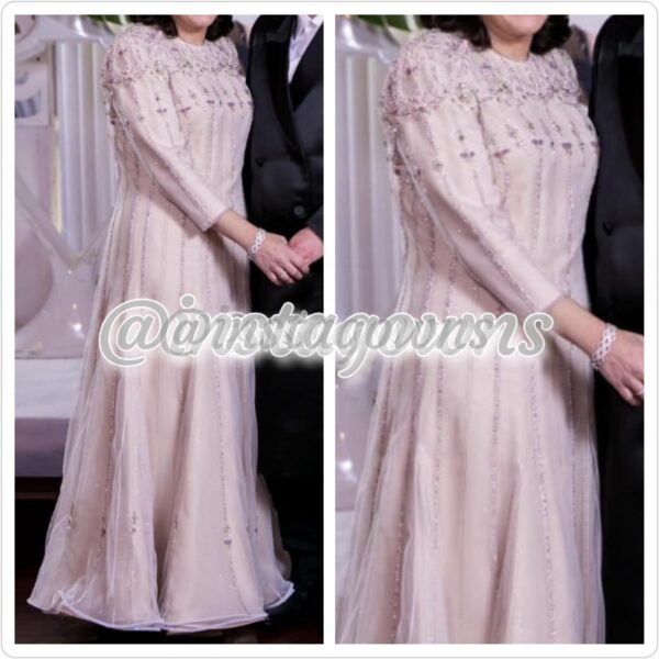 Goldy Schick Mother of Bride Powder Blush Gown for Rent