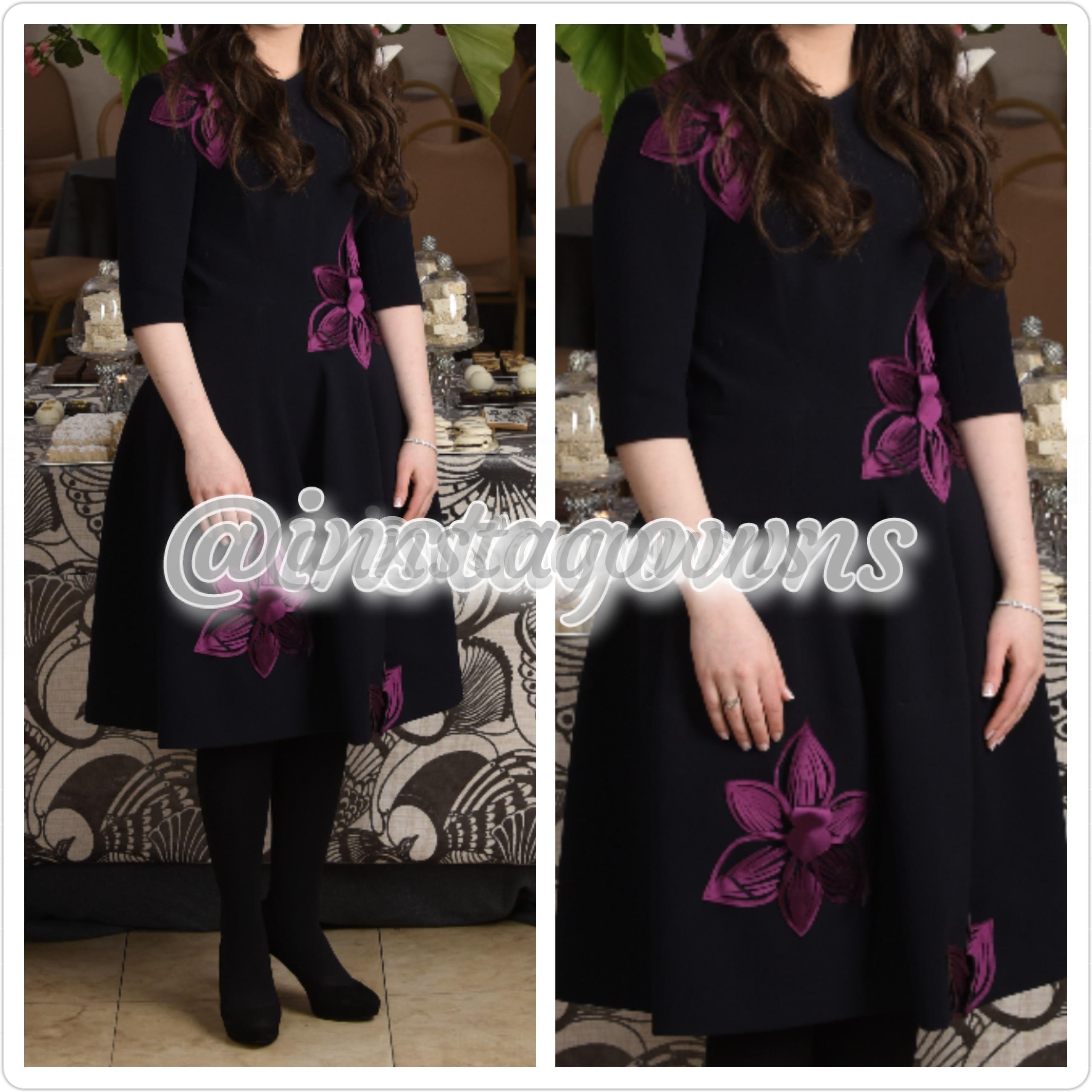 Gorgeous Black with Flowers Dress for Sale