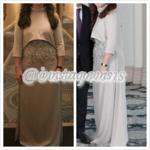 Sophiaticated Miri Couture Beige/Creme Gown for Sale