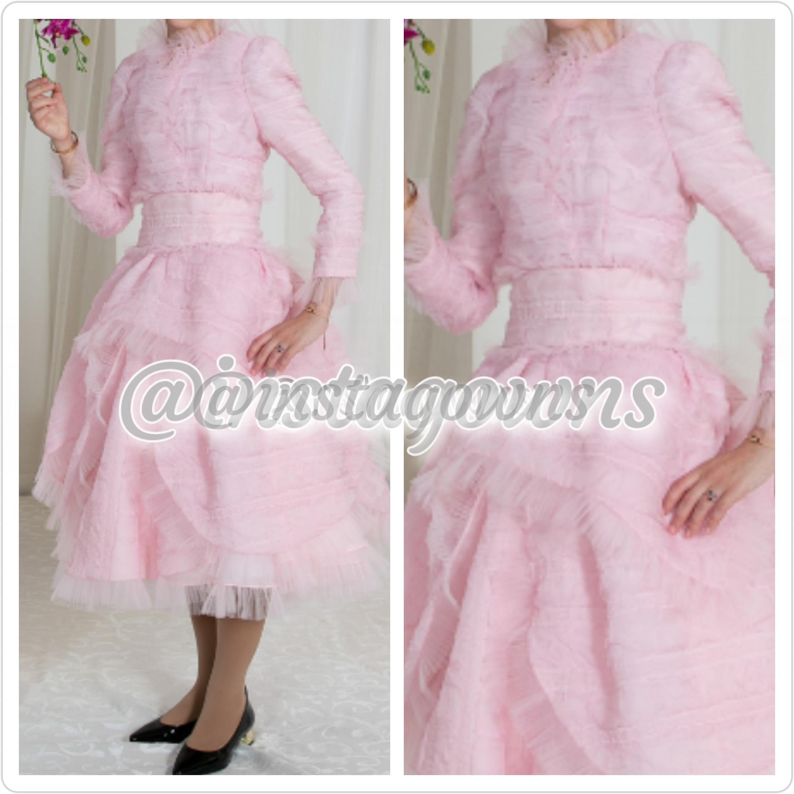 Gitty Goldstein Magnificent Silk Pink Dress for Sale