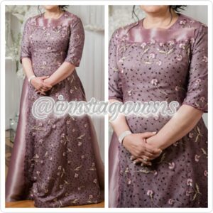 Custom made Mother of Bride Pink/Purple Gown for Sale