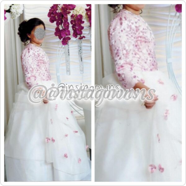 Custom Gorgeous Preteen Pink & White Gown for Rent or Sale