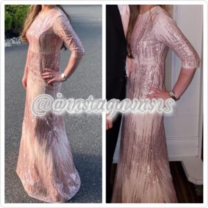Gorgeous Pink Sister or Mother of the Bride Gown for Sale