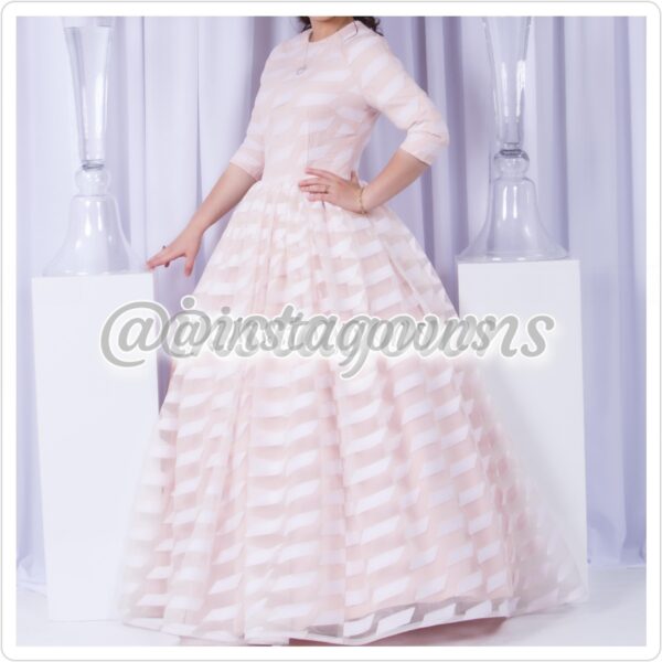 Stunning Custom made Pink/Blush Organza Gown for Sale