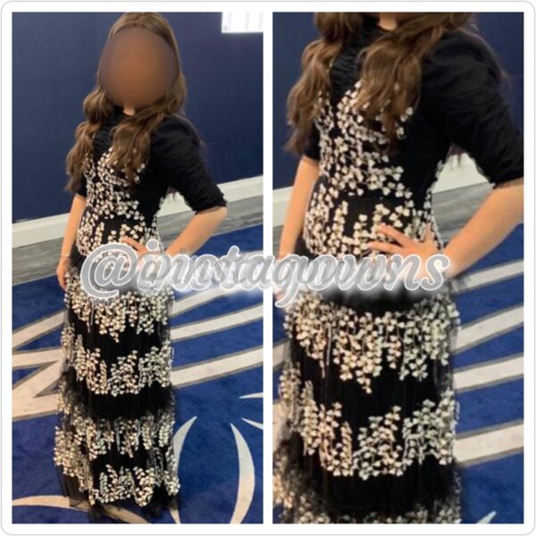 BCBG Black & White Gown for Sale