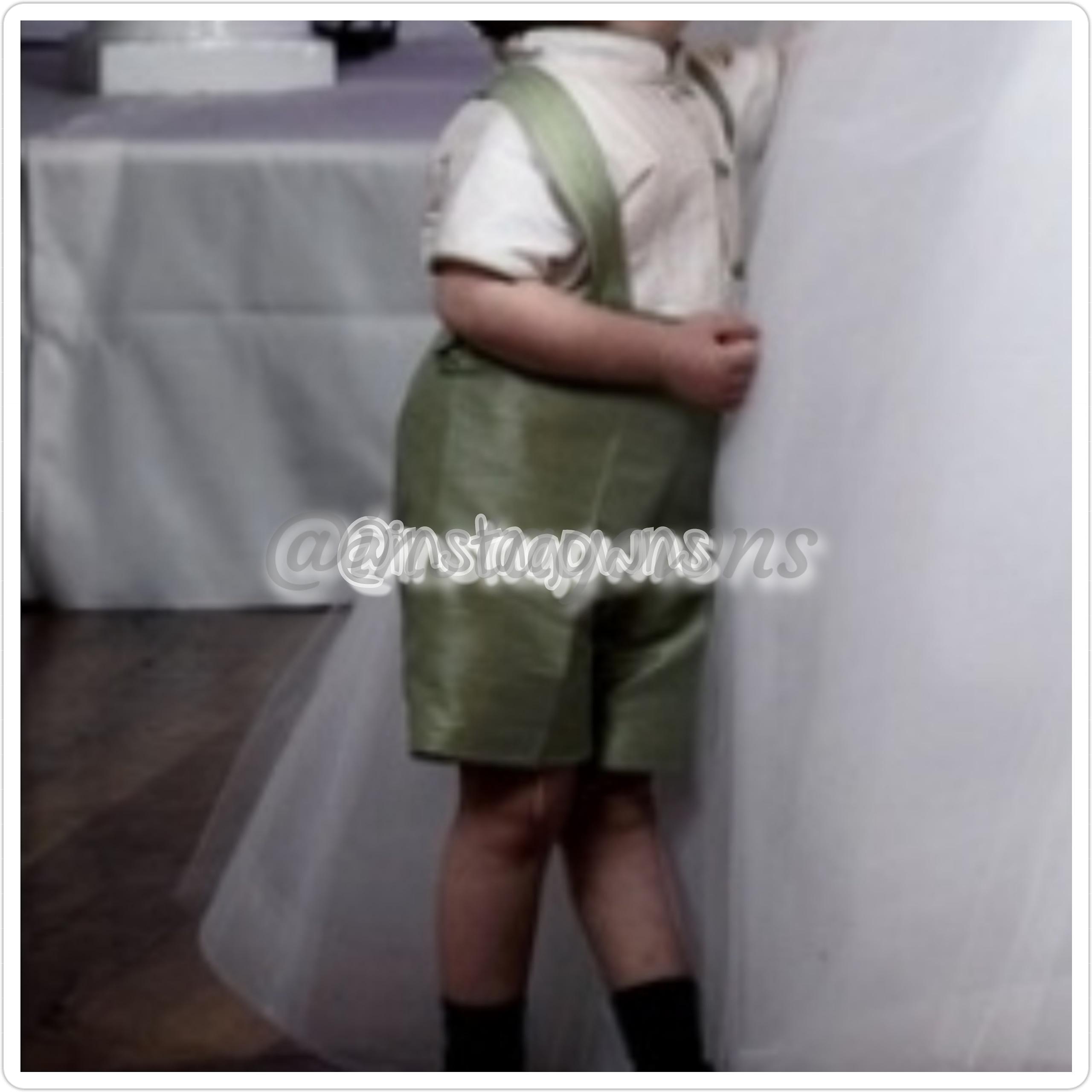 Custom Gorgeous Cream & Celery Green Little Boy Built Up for Sale
