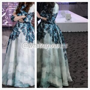 Stunning Miri Couture Green Floral Gown for Sale