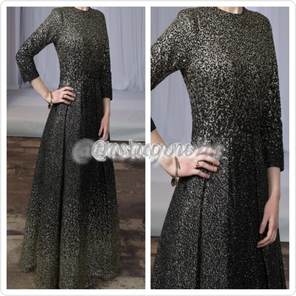 Gorgeous Camilla Black & Gold Gown for Sale