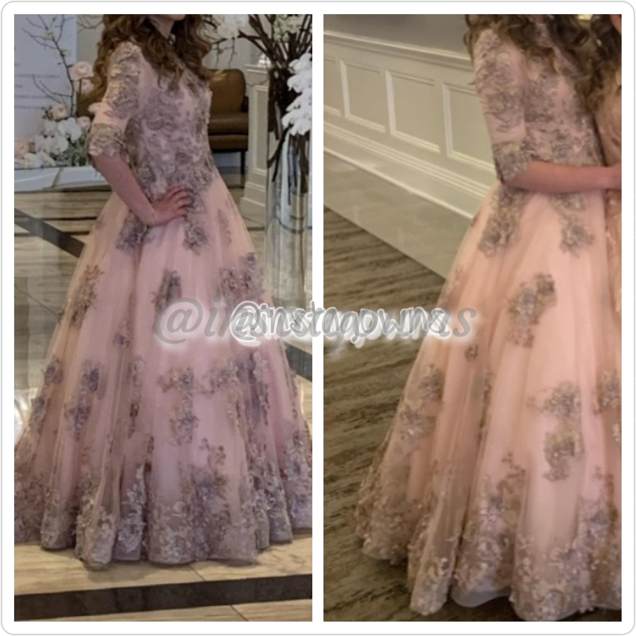 Zoe Peachy Pink Gown for Sale