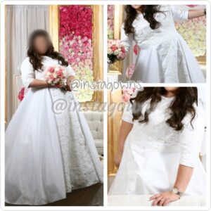 Stunning Custom made with Designer Beading Bridal Gown for Sale