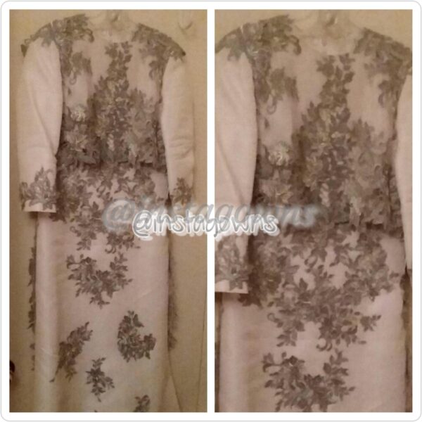 Designer Off White Mother of Bride Gown for Sale