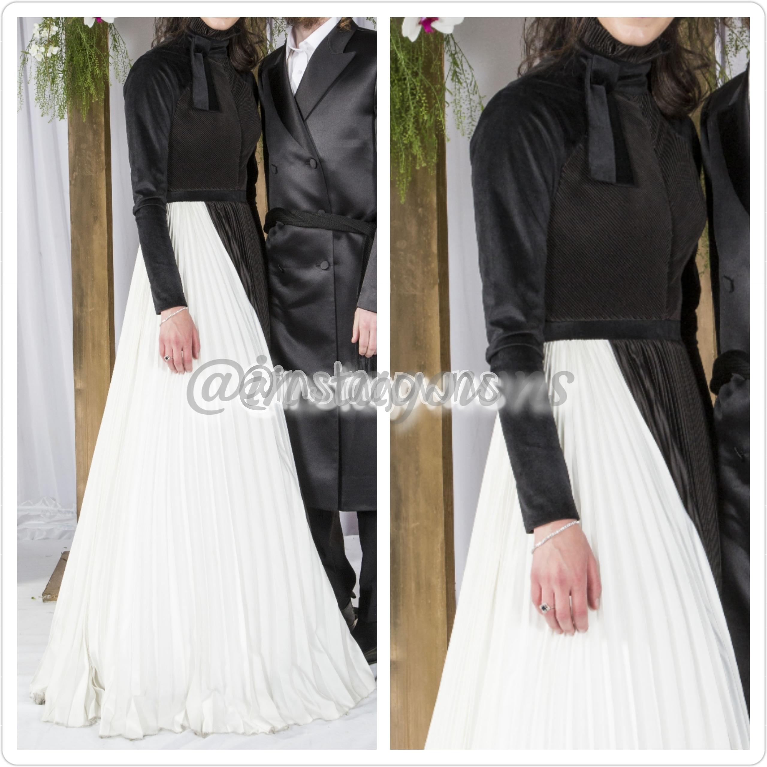 Miri Stunning Black & White Gown for Sale
