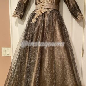 Gold Custom Gown for sale