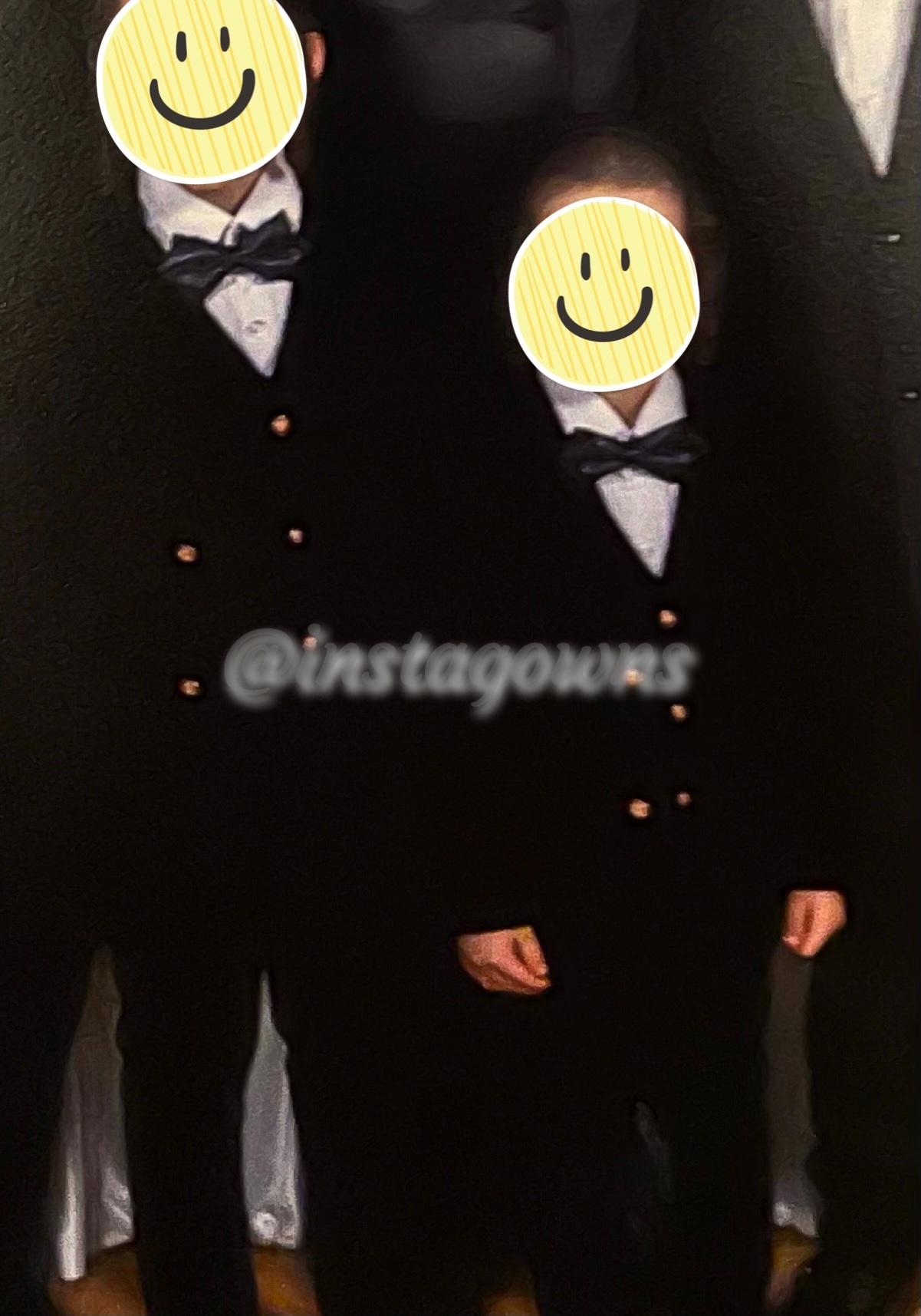 5 Boys black velvet suits for sale