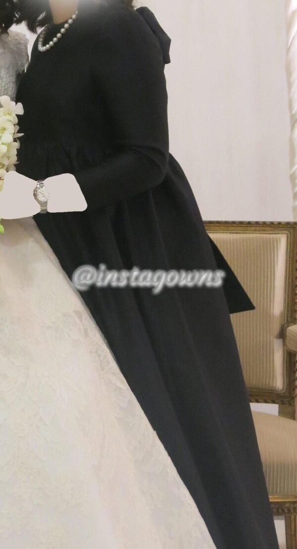 Beautiful Black Taffeta Maternity Gown for Rent