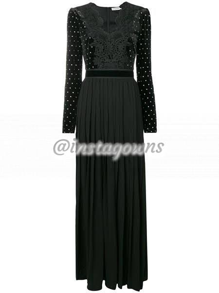 Self-Portrait black Diamante studded BNWT, Gown for sale