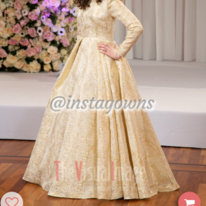 Magnificent Designer Gold Gown for Sale