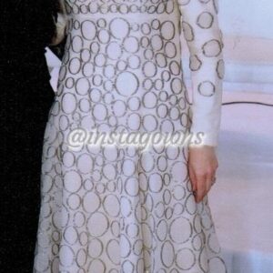 Magnificent Oscar ivory and gold Gown for Sale