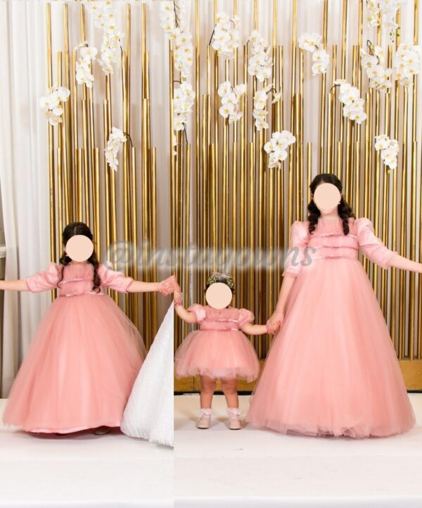 3 Beautiful Custom Pink Girls Gowns for Rent or Sale