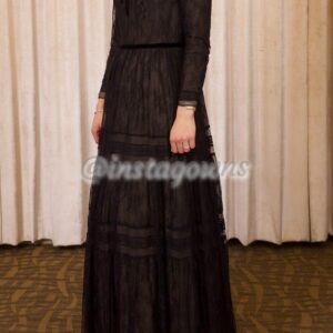 Black Philosophy Lace Gown for Sale