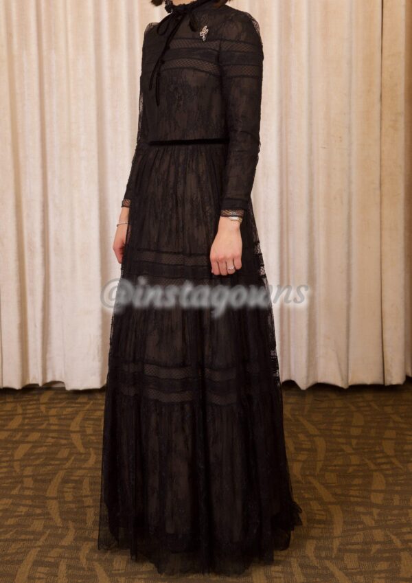 Black Philosophy Lace Gown for Sale