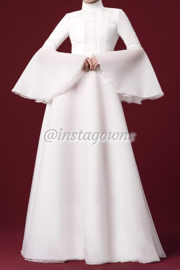 Sophisticated Winter White Mother/Sister of the bride Gown for sale